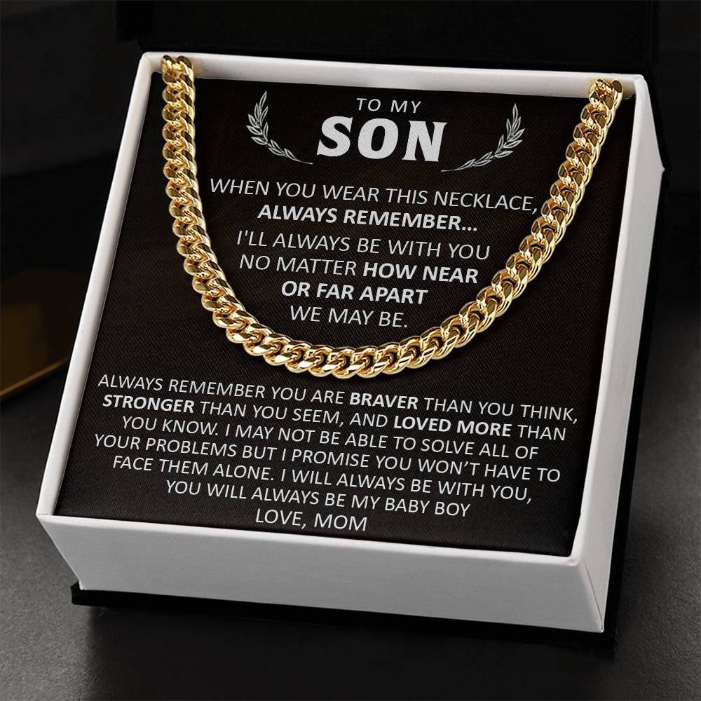 Gift For Son - Braver - Cuban Cuban Link Chain