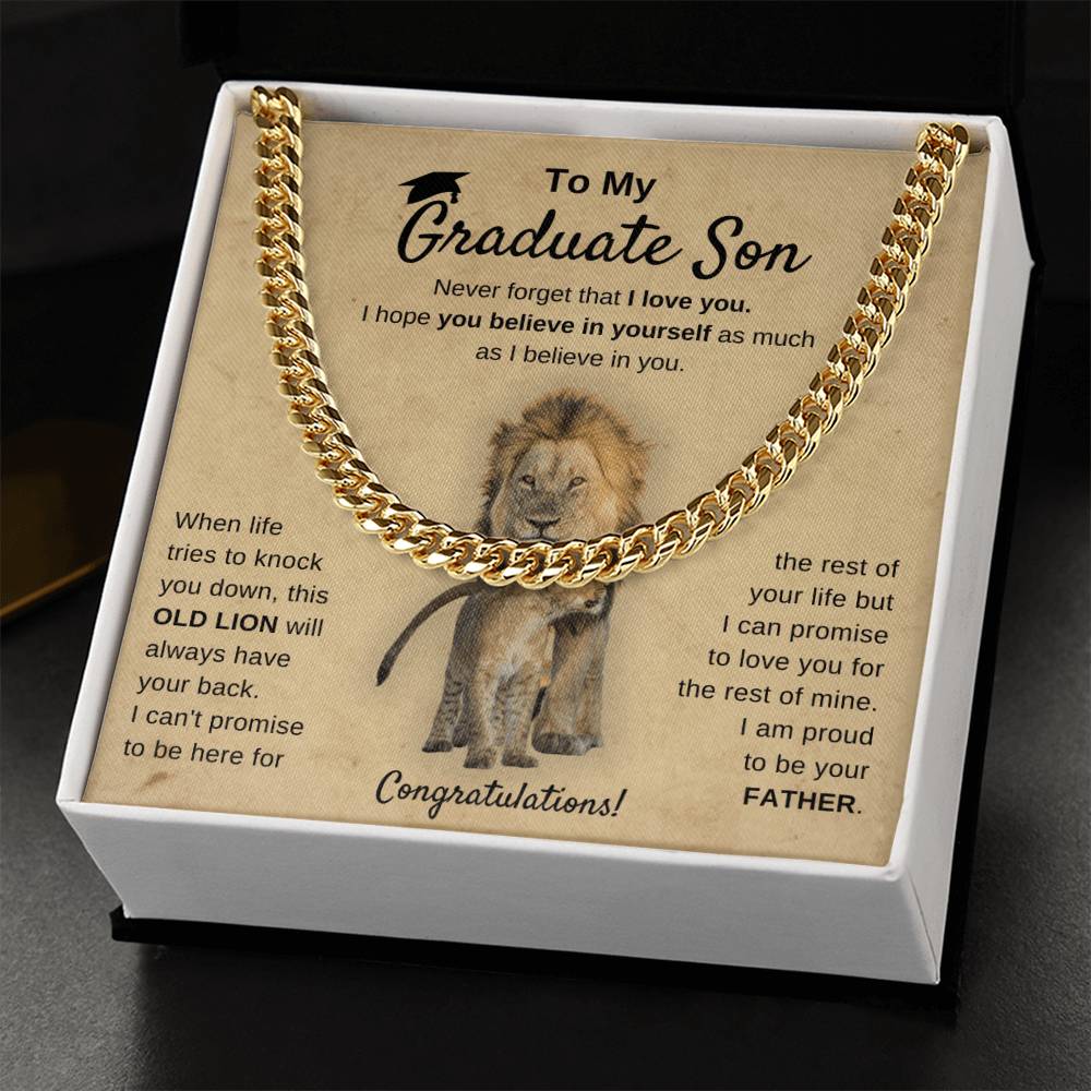 Graduation 2022 - I'm Proud Of You - Cuban Chain Cuban Link Chain