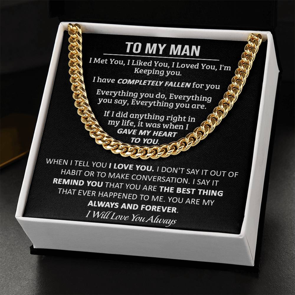 Gift For Your Man - My Always - Cuban Link Cuban Link Chain