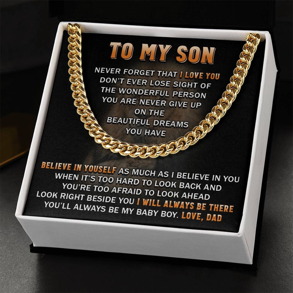 Gift For Son - Beautiful Dream - Cuban Link Cuban Link Chain