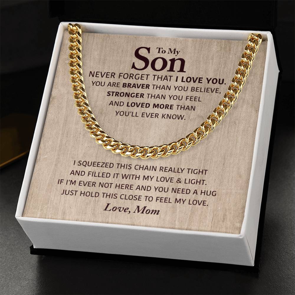Perfect Gift For Son Cuban Link Chain