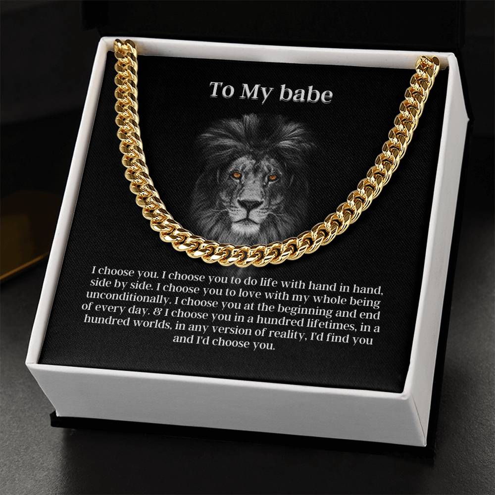 Fierce Love Cuban Link Chain Necklace