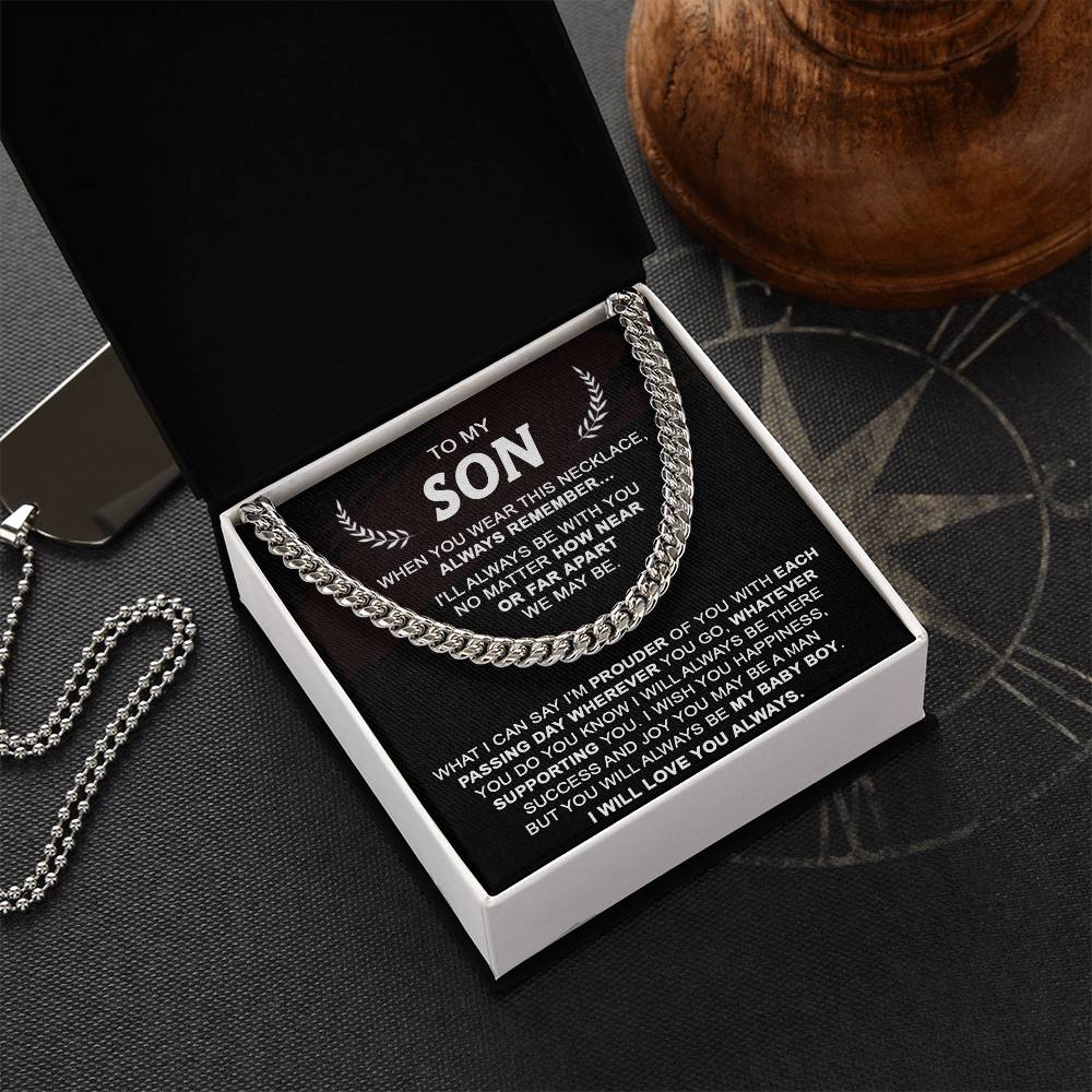 Gift For Son - Each Passing Day - Cuban Cuban Link Chain