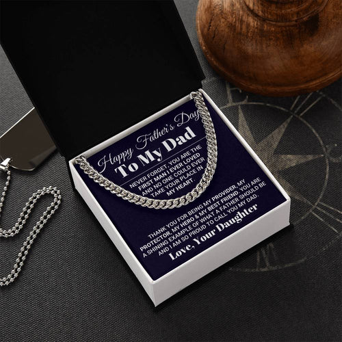 My Everything Father's Day Necklace Cuban Link Chain