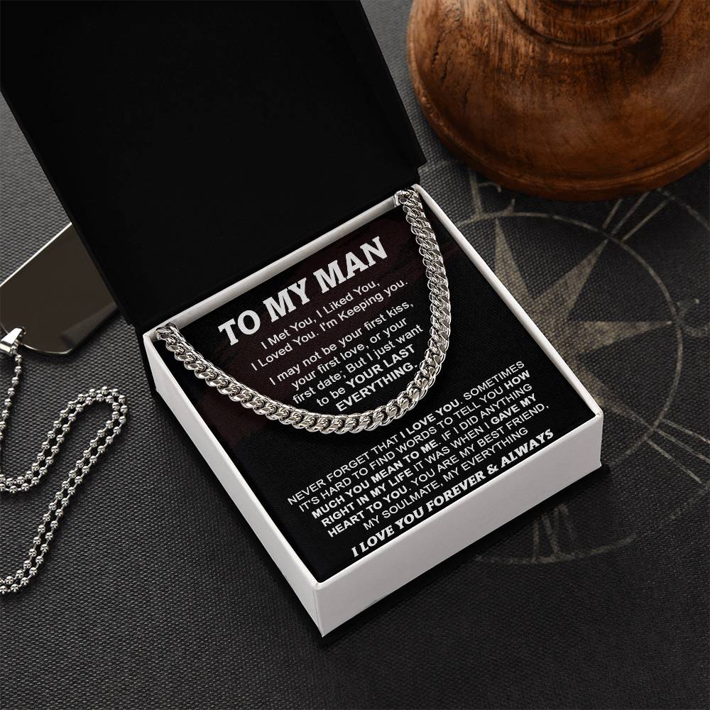 Gift For Your Man - How Much You Mean To Me - Cuban Cuban Link Chain