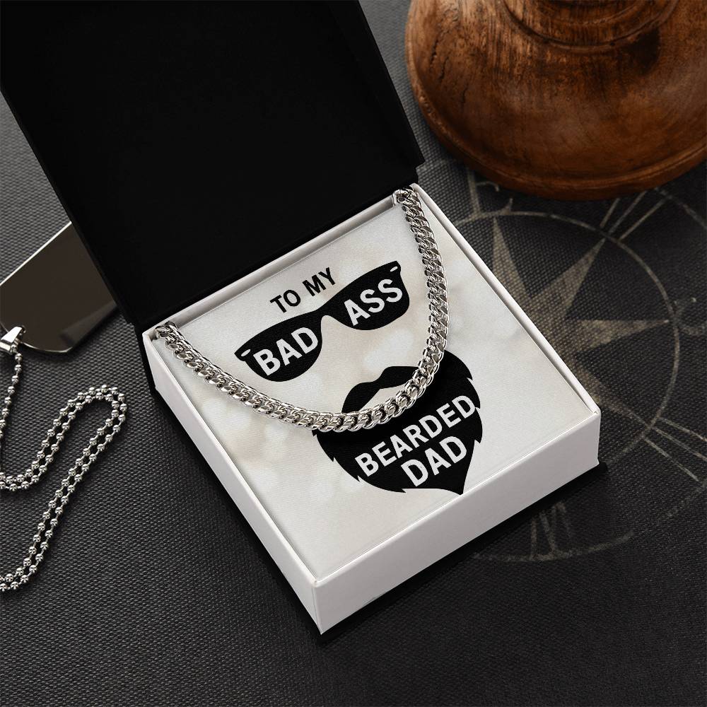 Bad Ass Dad Cuban Link Chain Necklace