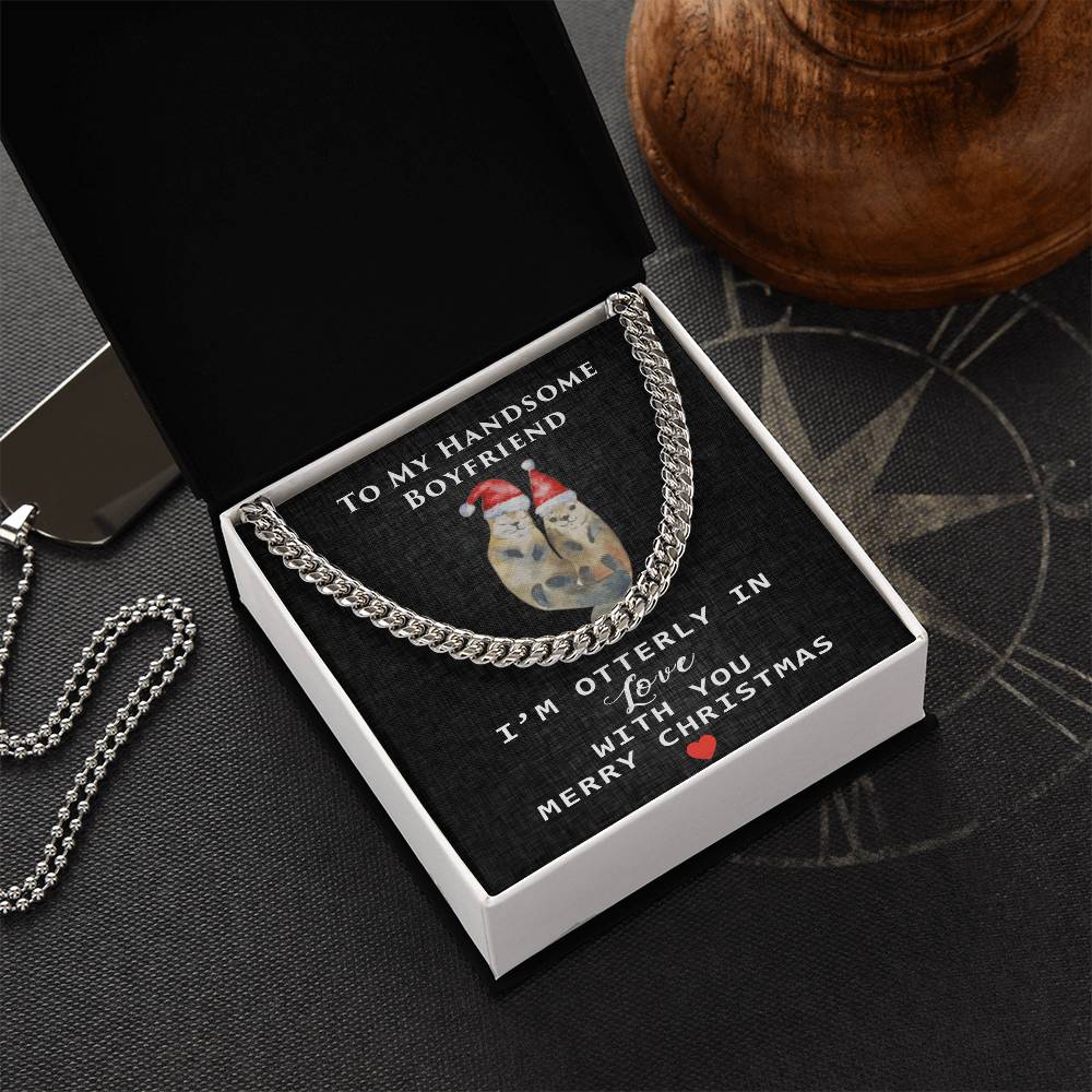 To My Handsome Boyfriend - Luxury Valentine's Day Gifts Cuban Link Chain