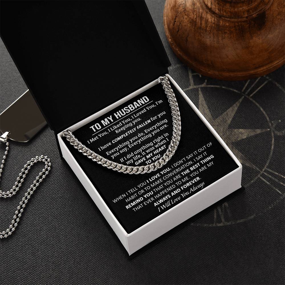 Gift For Husband - My Always - Cuban Link Cuban Link Chain