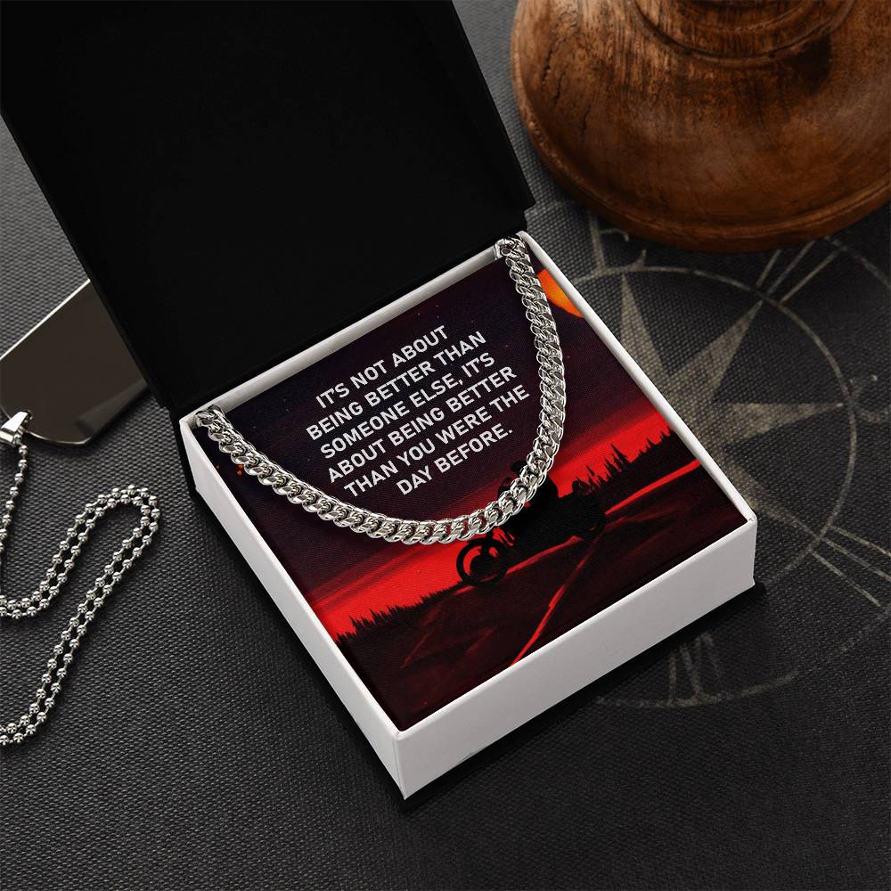 Gift For Bike - Cuban Link Chain Necklace - Trending Now