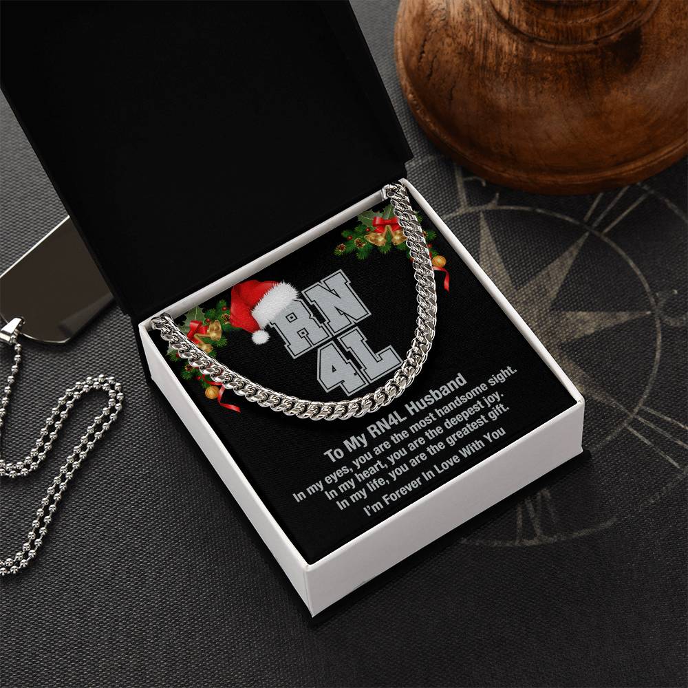 My Rn4l Husband Cuban Link Chain Necklace
