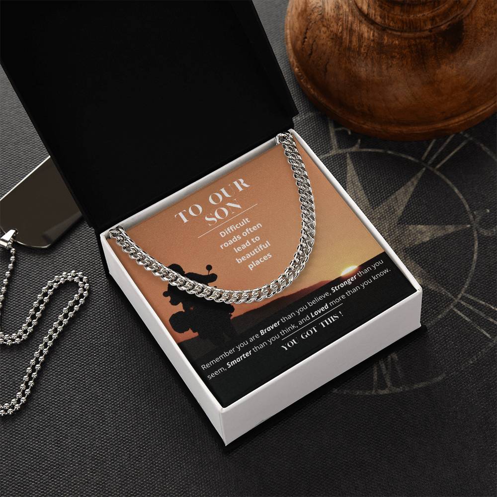 Son Gift Parents Cuban Link Chain Gift To Son Birthday Gift Father Son Gift Gift To Son From Mom Son Gift Ideas Specia