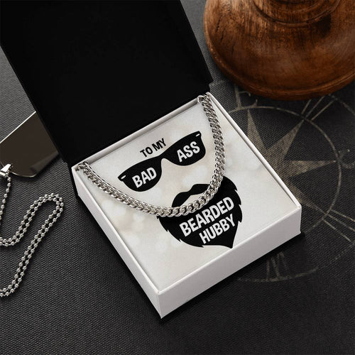 Cuban Link Chain Necklace - Gifts For Him Gifts For Bearded Hubby Birthday Anniversary
