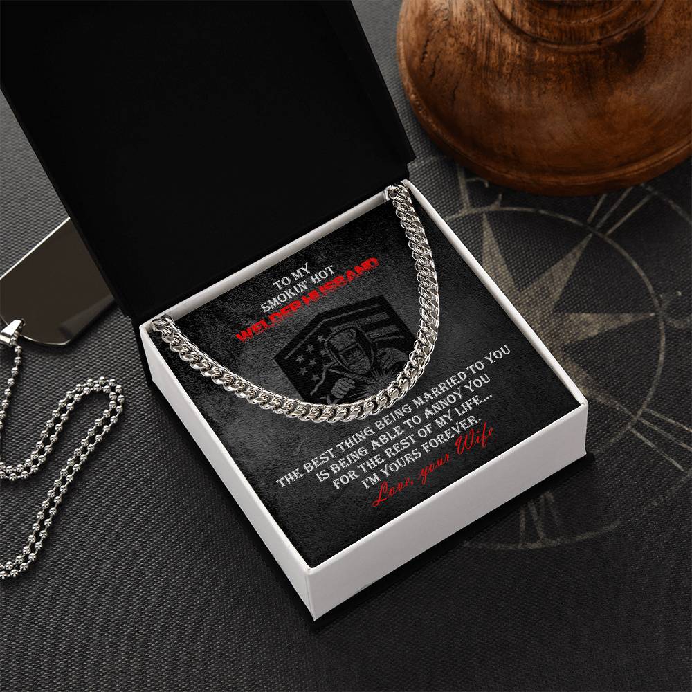 Welder Heavy Durable Cuban Chain Mens Necklace Cuban Link Chain