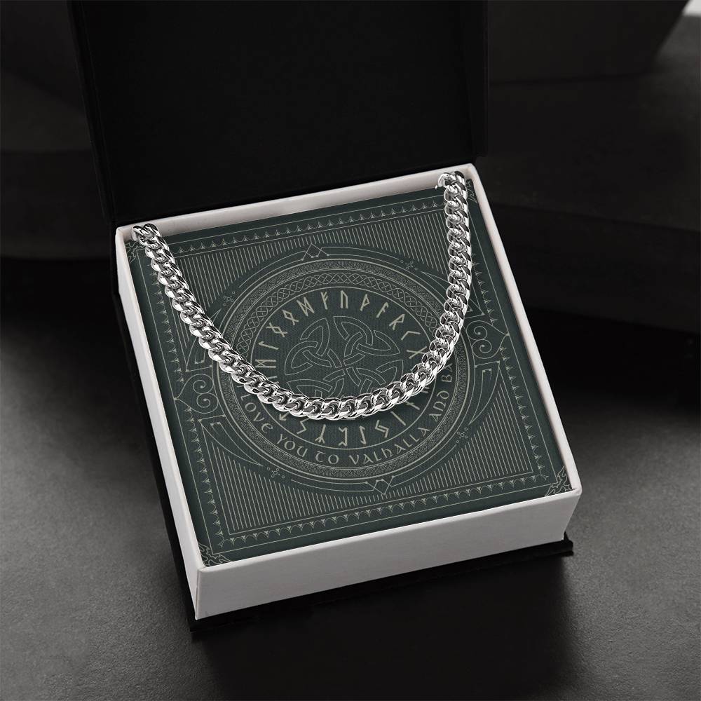 Gift For Boyfriend Husband Vikings Gift For Him Gift For Him Unique Cuban Link Chain