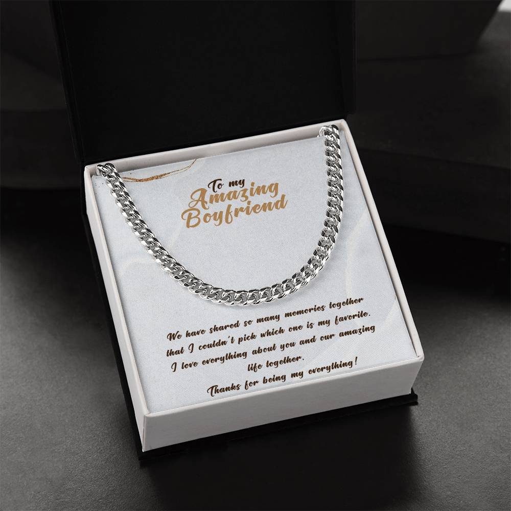 My Amazing Boyfriend ?? Cuban Link Chain