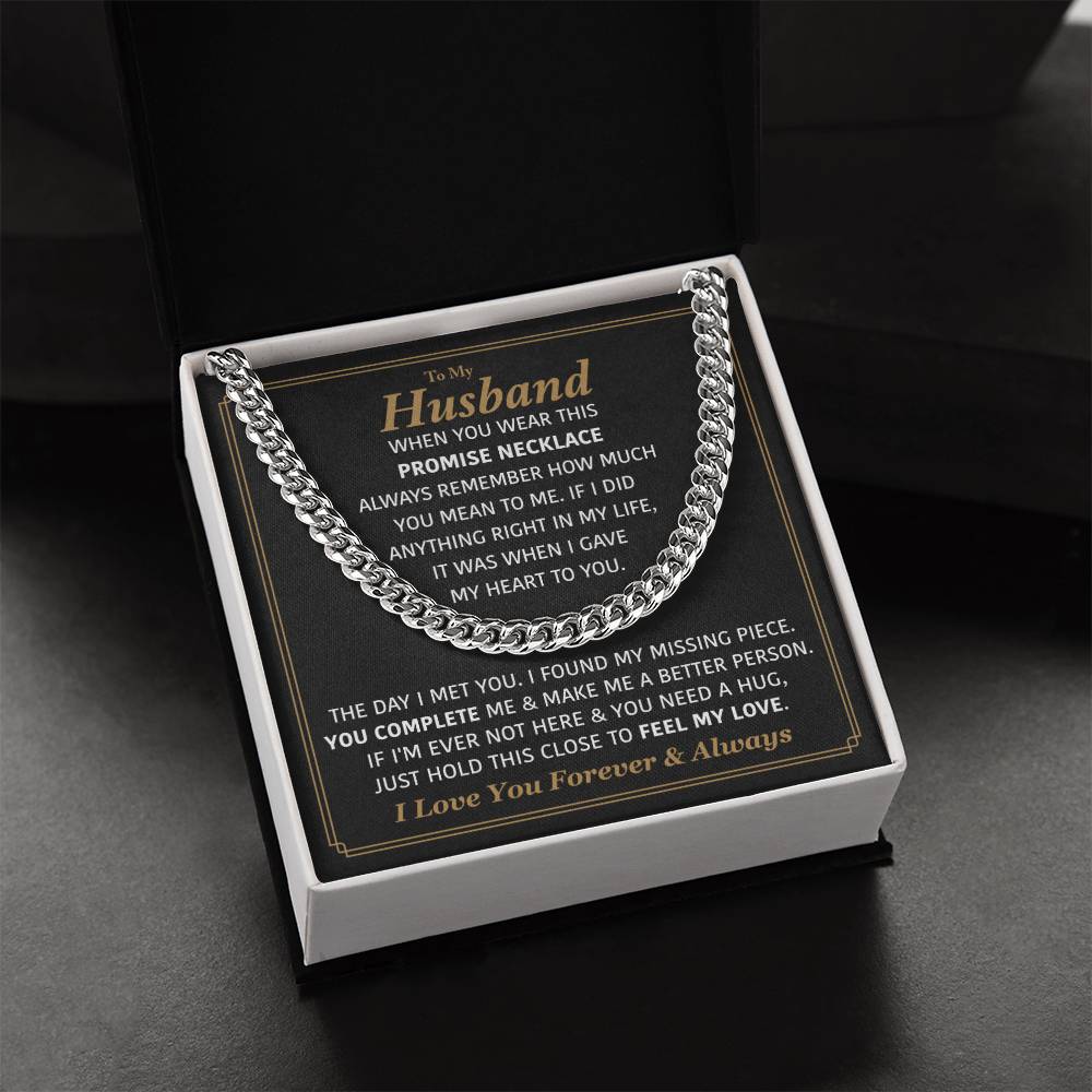 Perfect Gift For Husband Cuban Link Chain