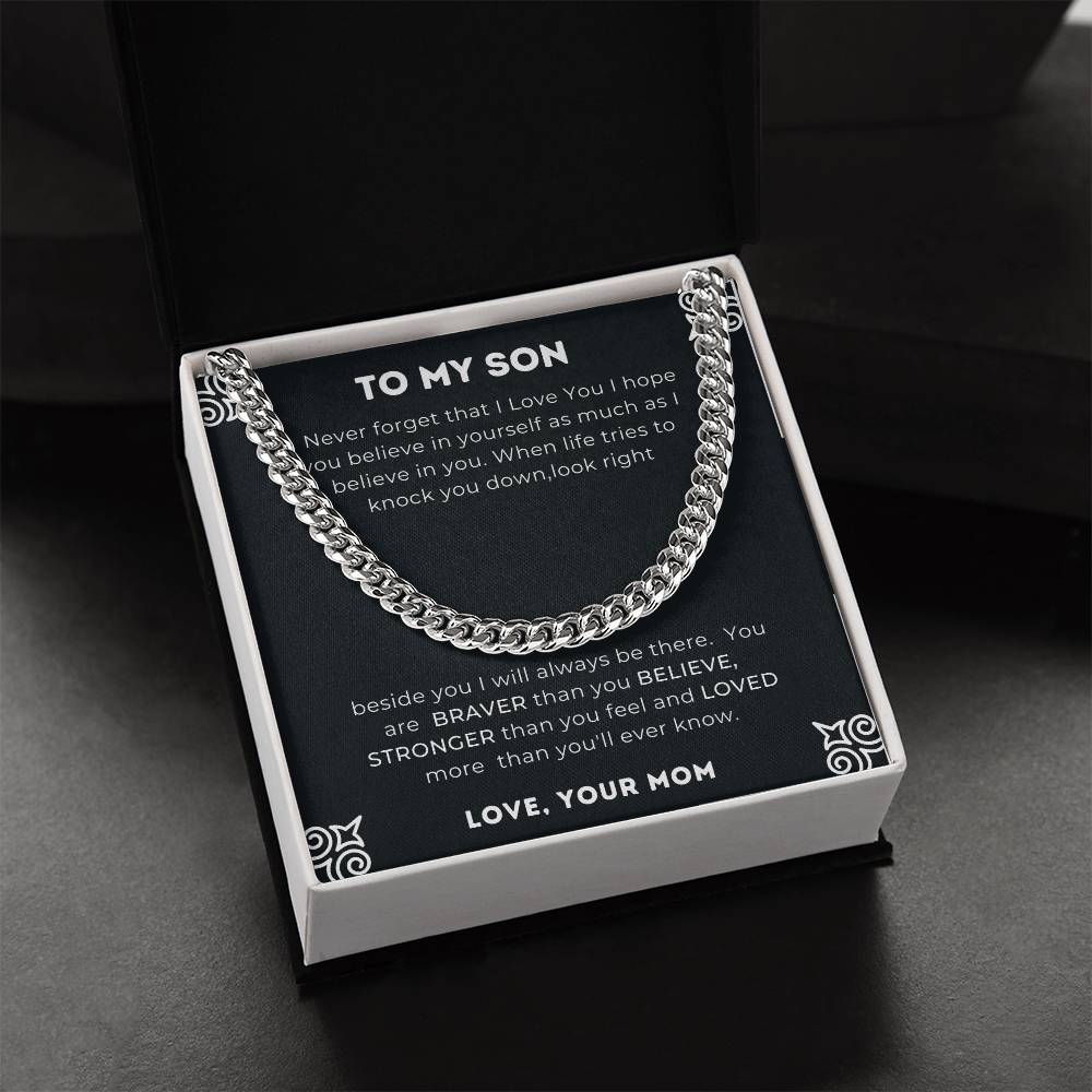 To My Son - Cuban Chain Cuban Link Chain