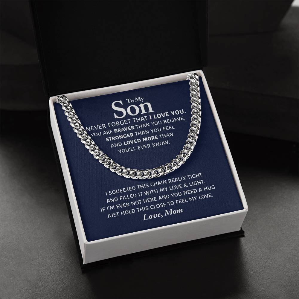 Perfect Gift For Son Cuban Link Chain