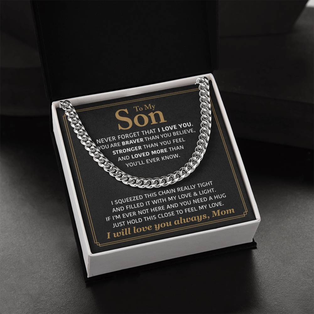 Perfect Gift For Son Cuban Link Chain