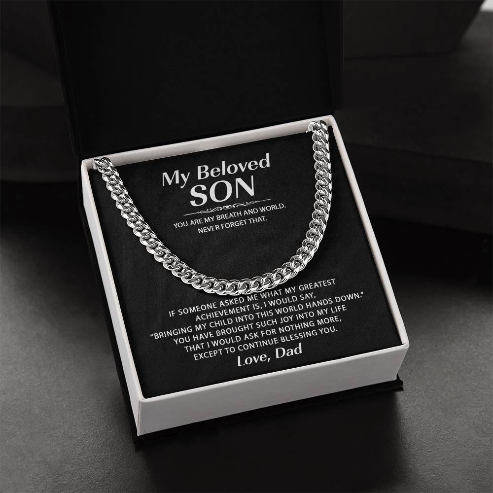 Chain Necklaces For Son From Dad Cuban Link Chain