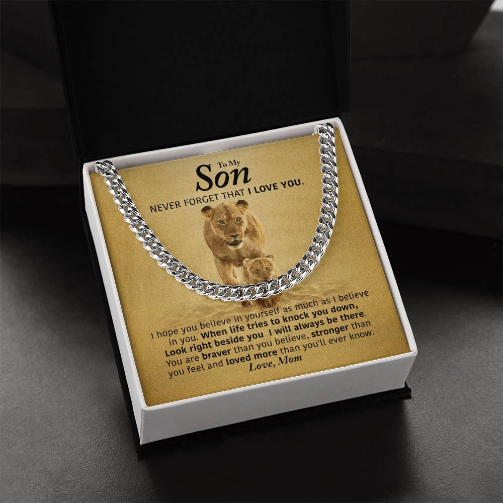 Perfect Gift For Son Cuban Link Chain