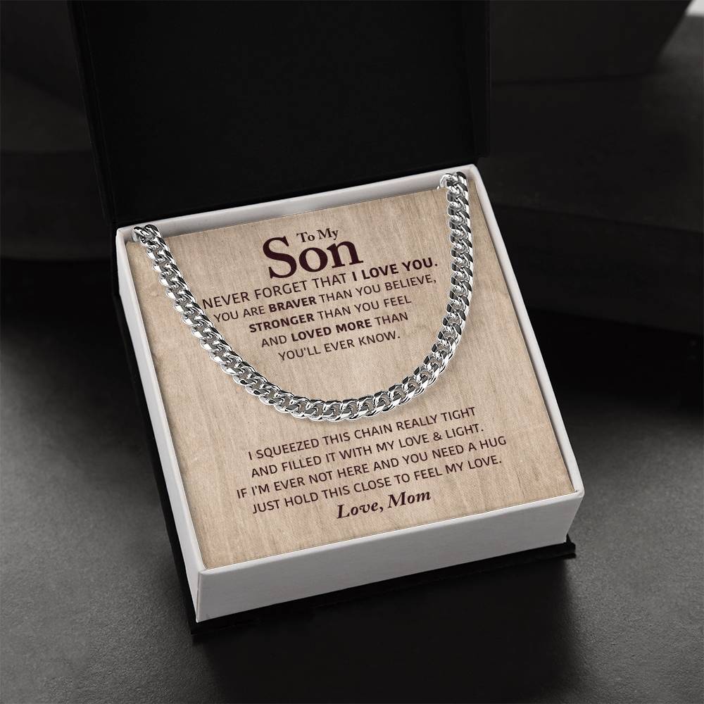 Perfect Gift For Son Cuban Link Chain