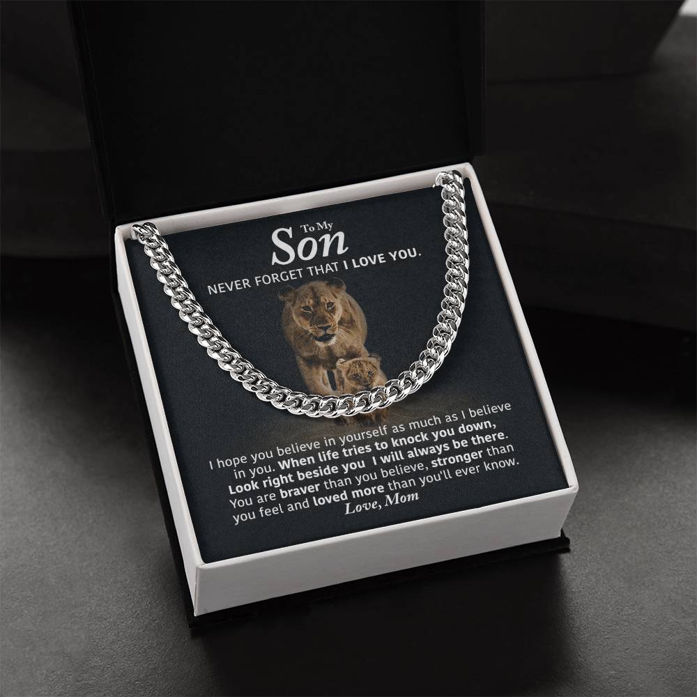 Perfect Gift For Son Cuban Link Chain