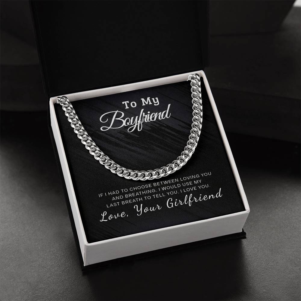 Lovely Gift For Boyfriend Cuban Link Chain