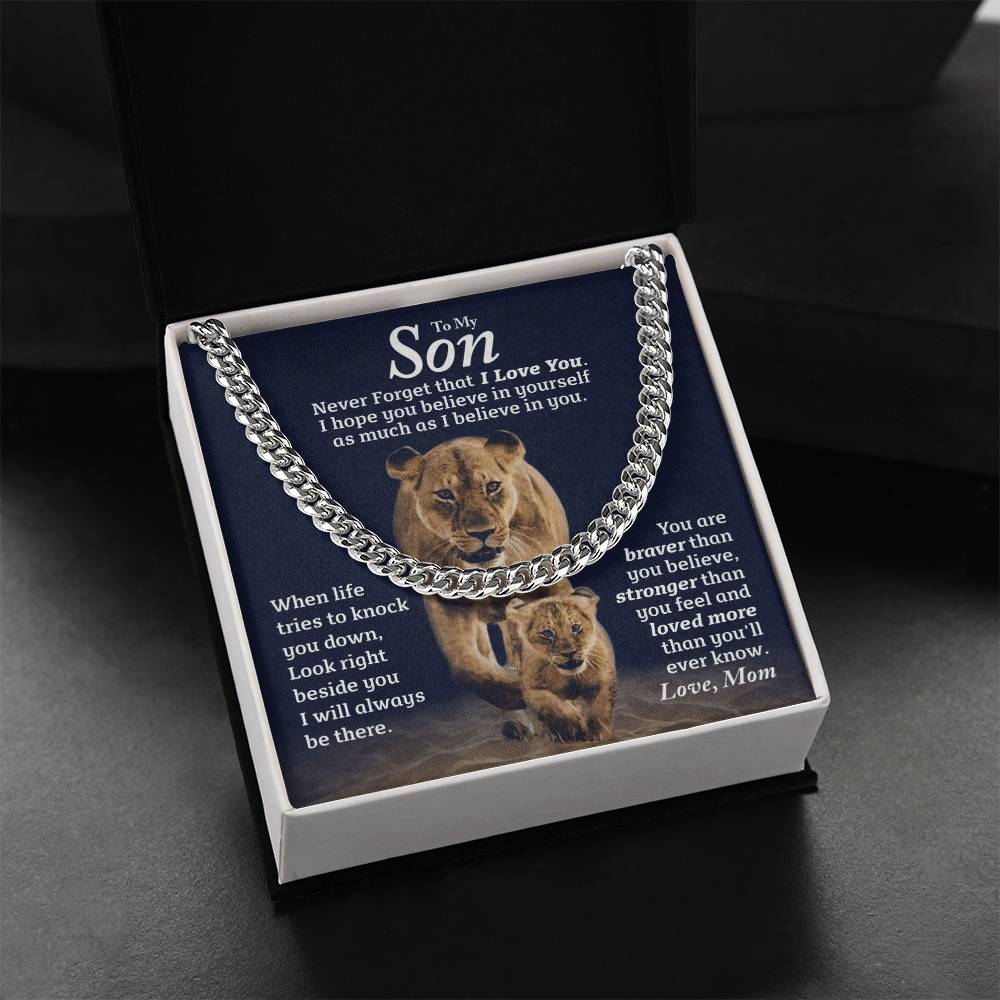 Perfect Gift For Son Cuban Link Chain