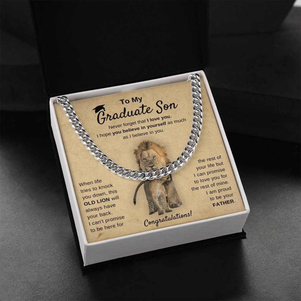 Graduation 2022 - I'm Proud Of You - Cuban Chain Cuban Link Chain