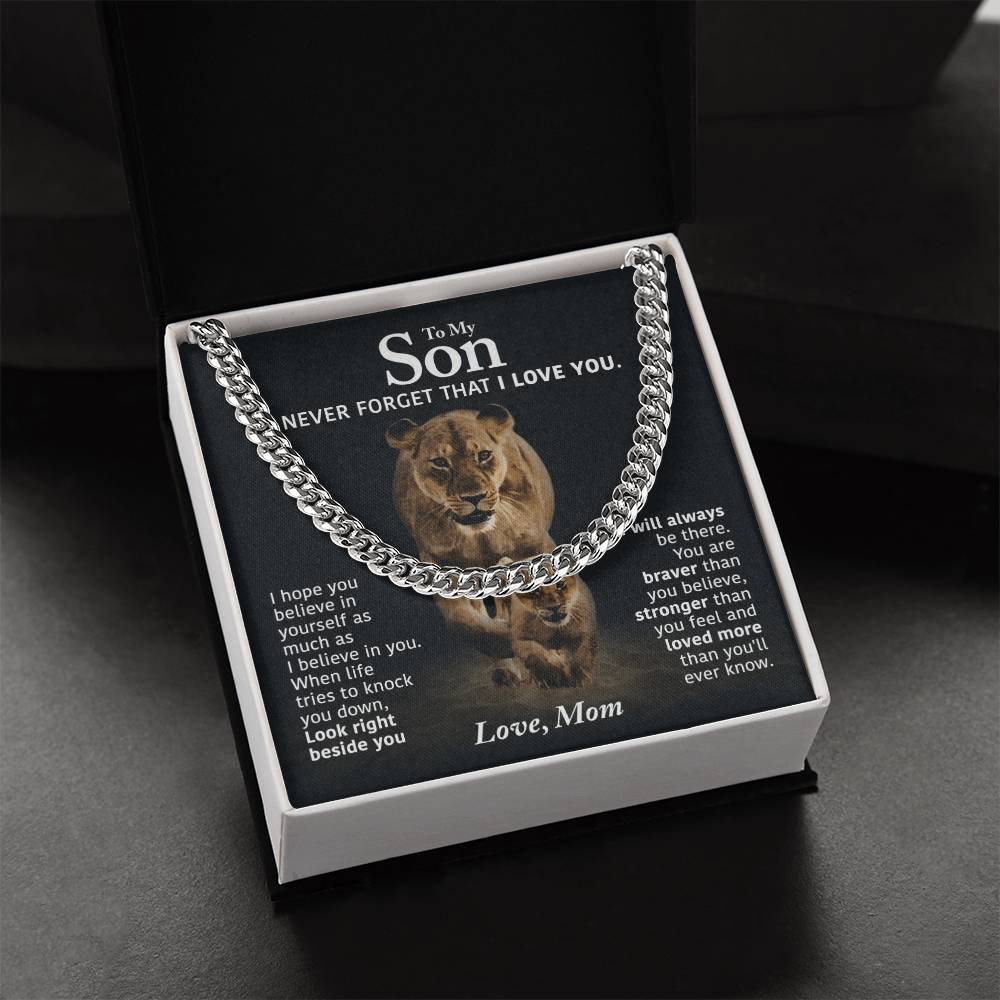 Perfect Gift For Son Cuban Link Chain