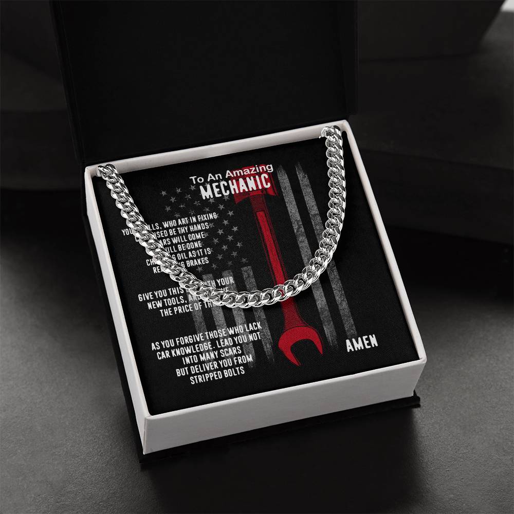 Mechanic Prayer Cuban Link Chain