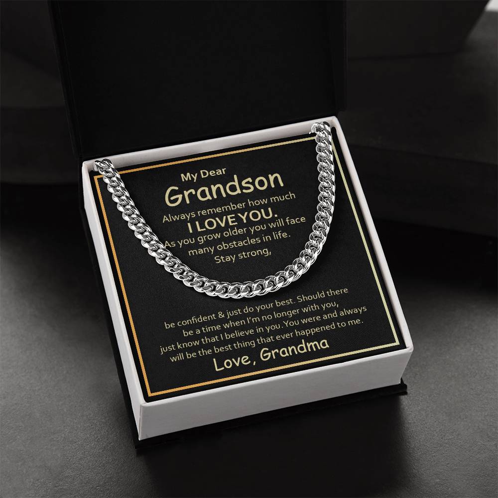Gift For Grandson - Cuban Link Chain Necklace - Trending Now