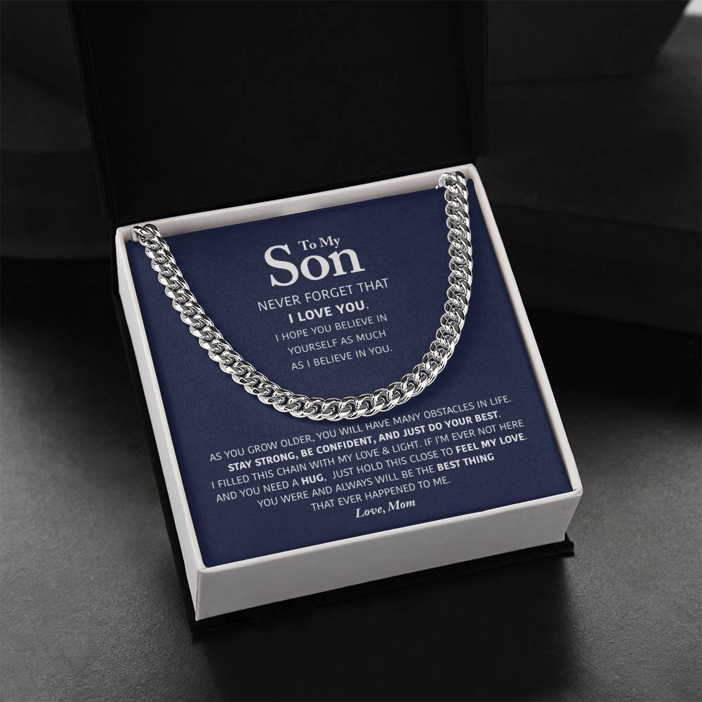 My Son - Be Confident - Cuban Link Chain