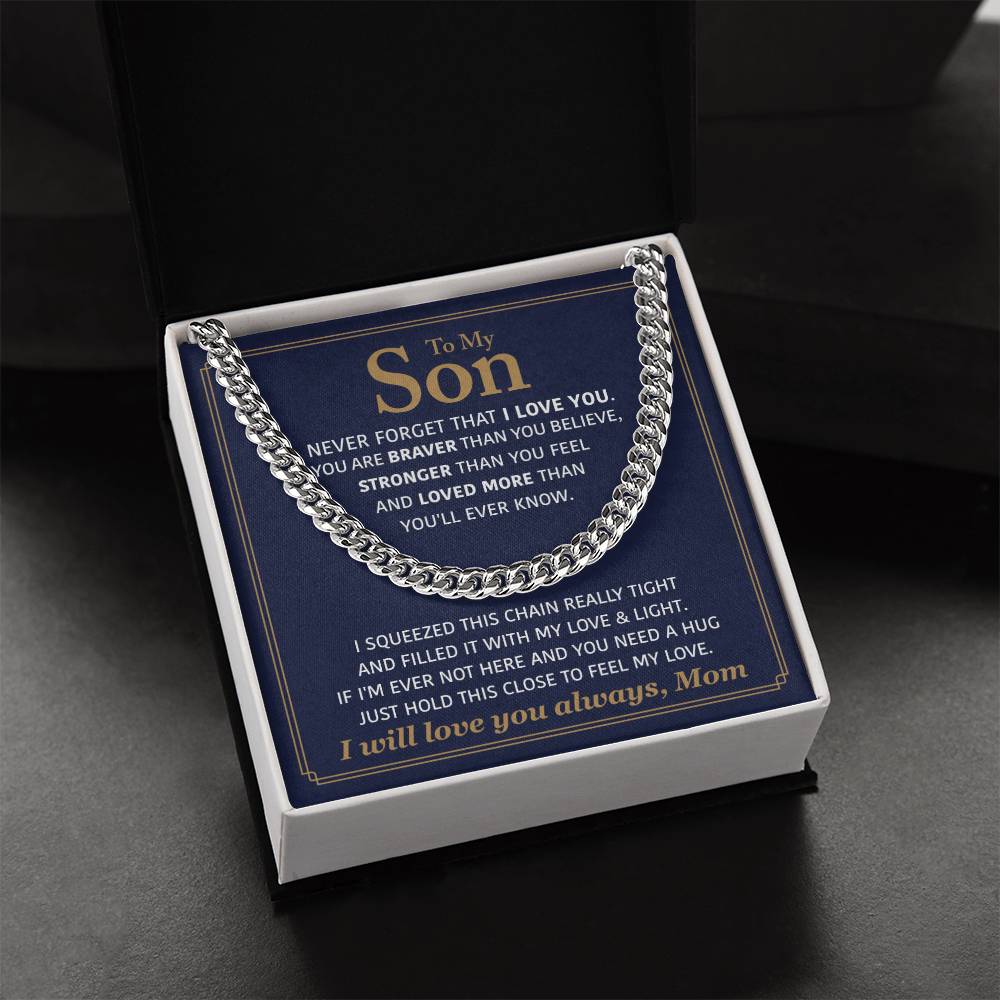 Perfect Gift For Son Cuban Link Chain