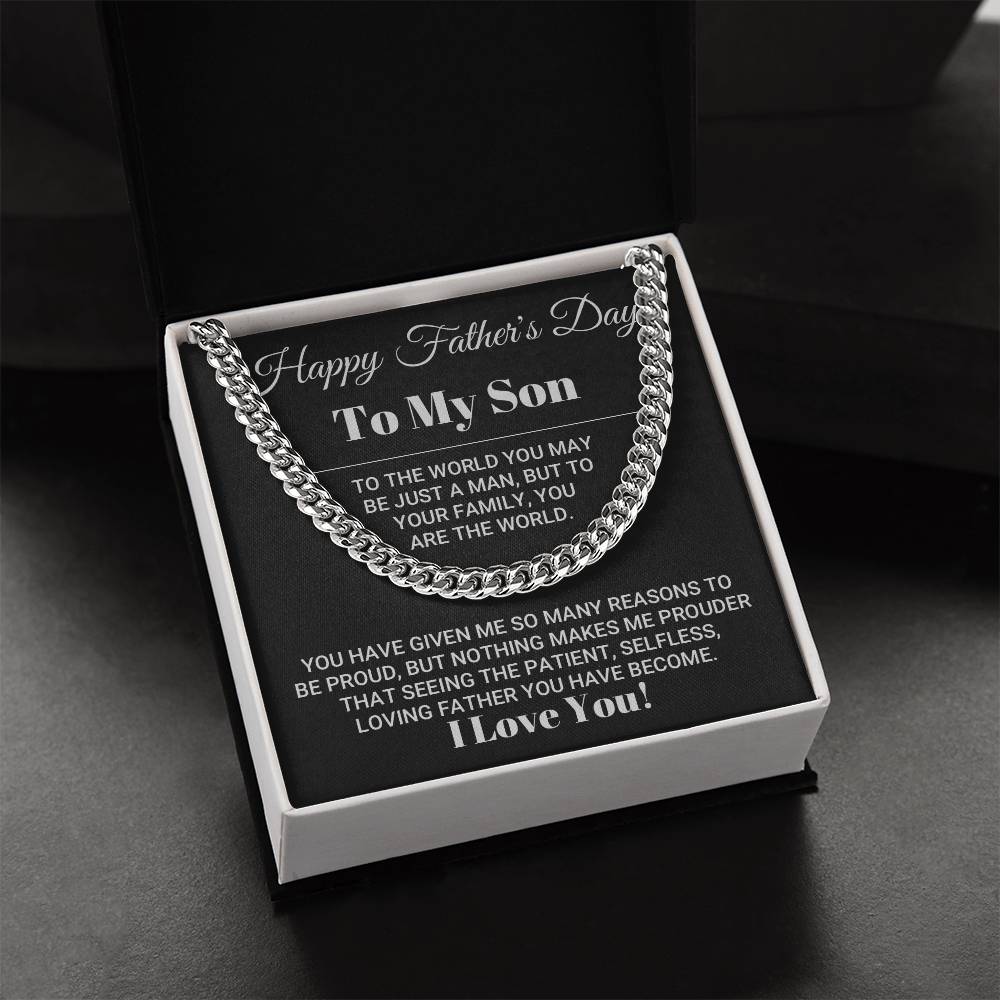Father's Day Gift For Son Cuban Link Chain