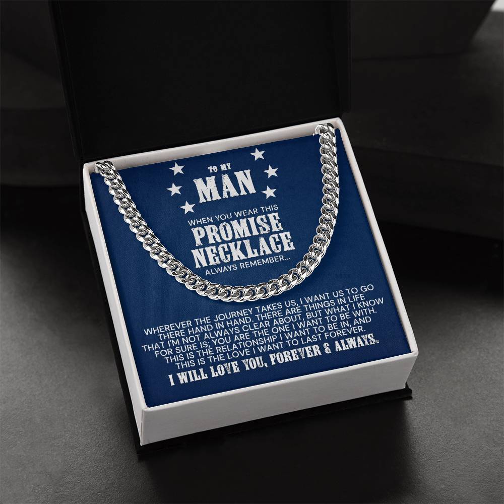 To My Man - Cuban Link Chain Necklace