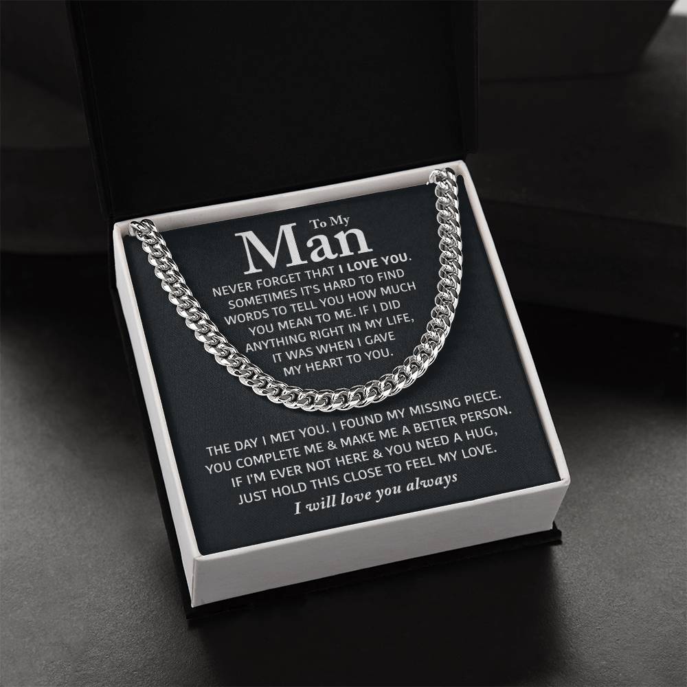 Perfect Gift For Man Cuban Link Chain