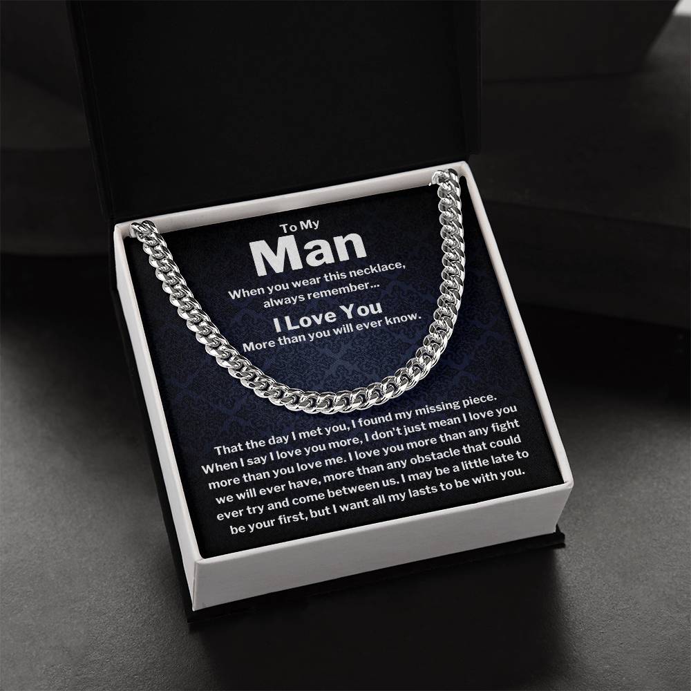 To My Man - Cuban Link Chain