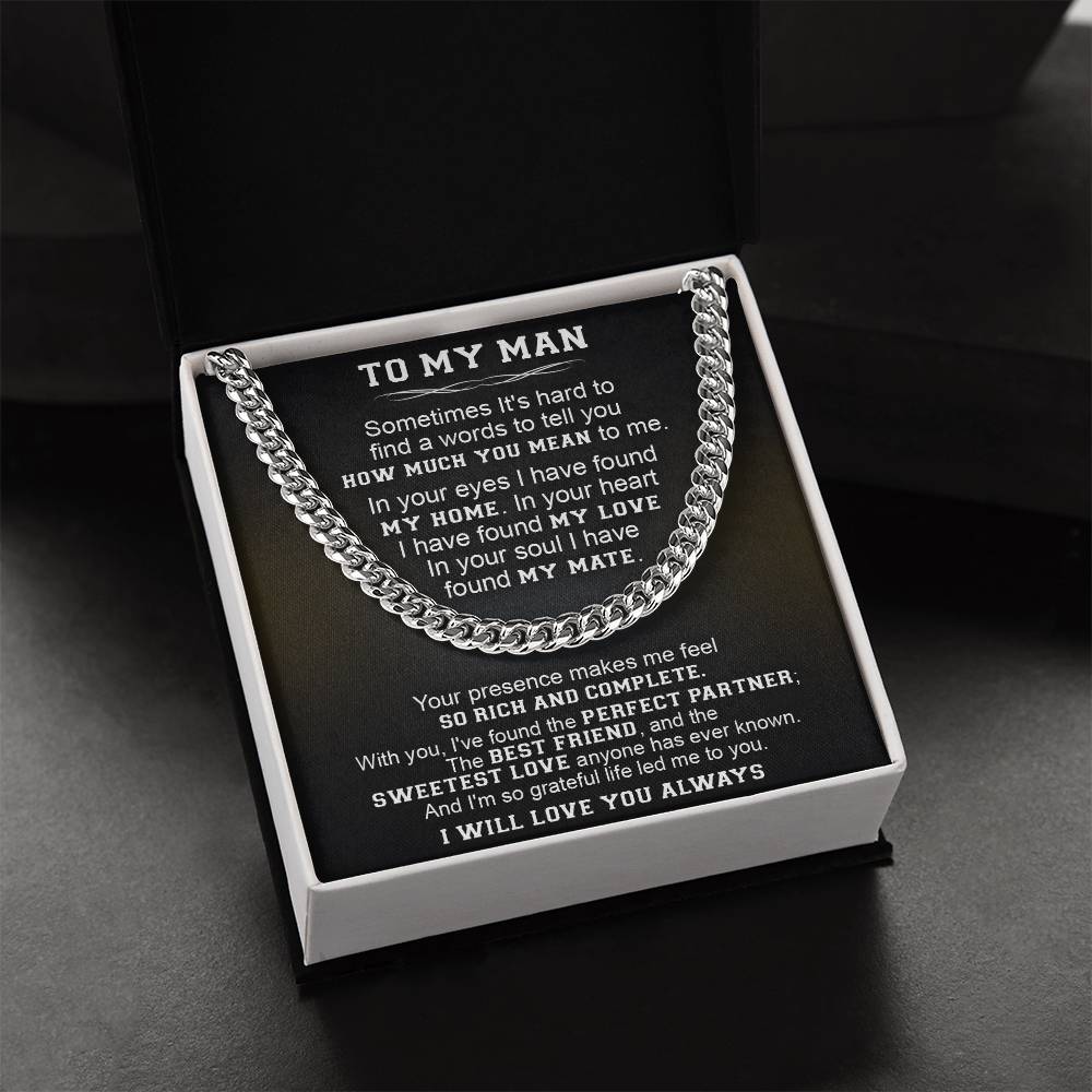 Gift For Your Man - The Perfect Partner - Cuban Link Cuban Link Chain