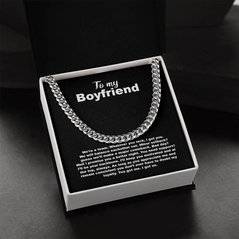 Selling Out! To My Boyfriend Cuban Link Chain