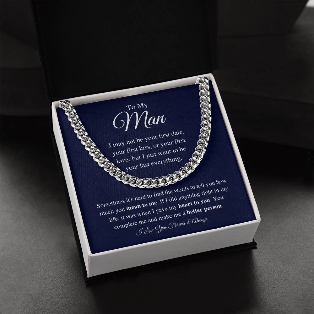 To My Man - Make Me Better - Chain Necklace Cuban Link Chain