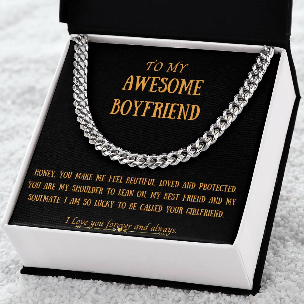 Awesome Boyfriend Cuban Link Chain