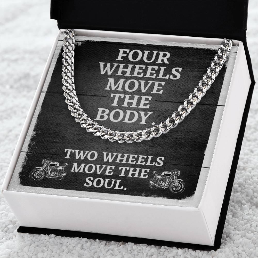 Cuban Chain Link Necklace For Men Motorcycle Enthusiast Gift Birthday Gift Necklace For Husband Boyfriend Son Cuban Link Chain