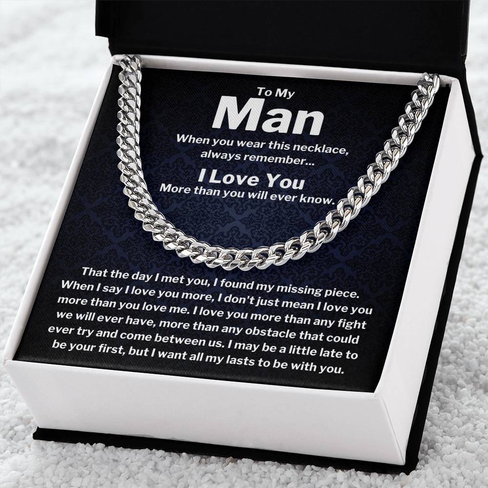 To My Man - Cuban Link Chain