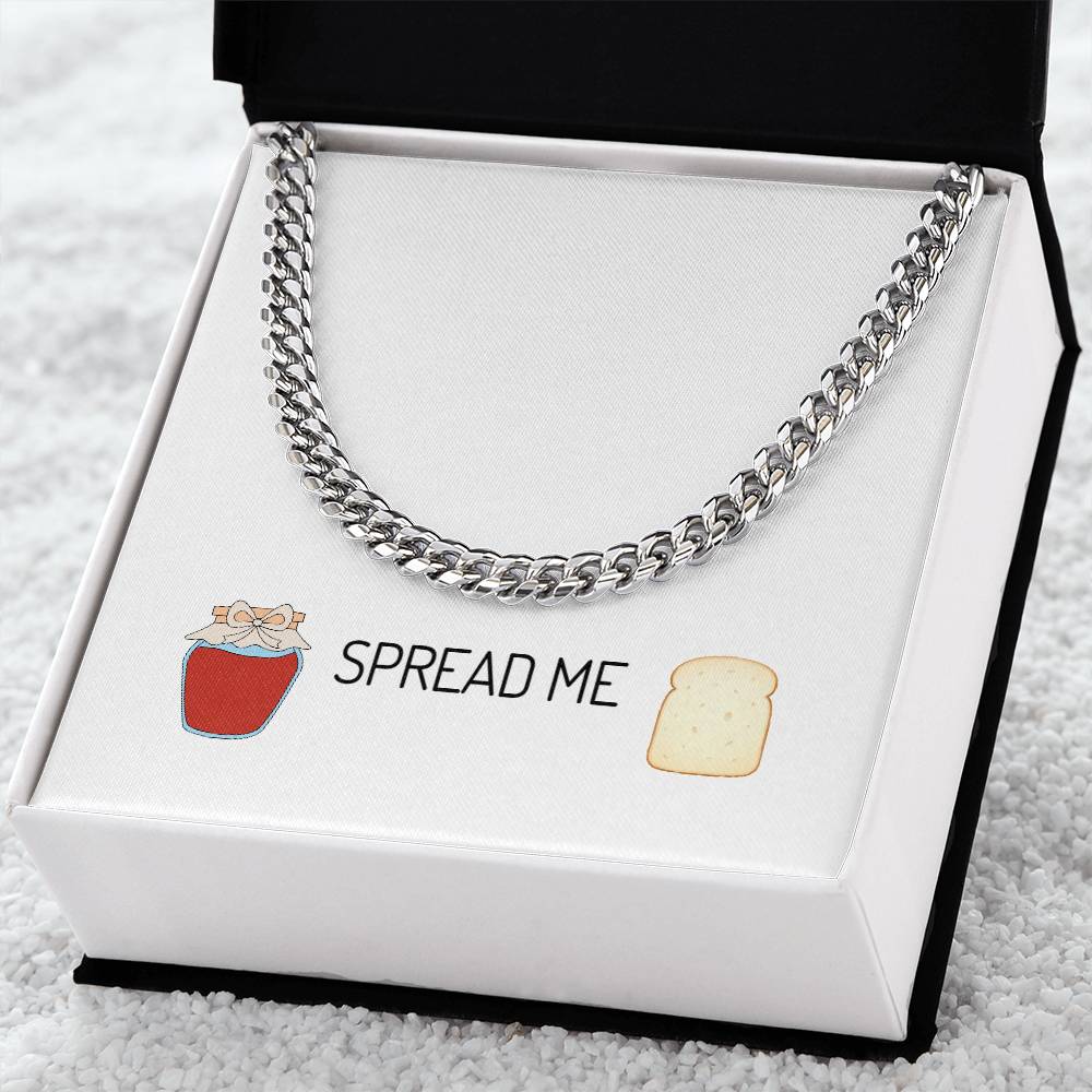 Chain Link Neckwear With Message Card & Luxury Gift Box Cuban Link Chain