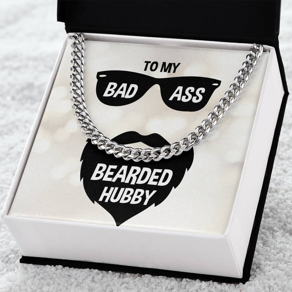 Cuban Link Chain Necklace - Gifts For Him Gifts For Bearded Hubby Birthday Anniversary