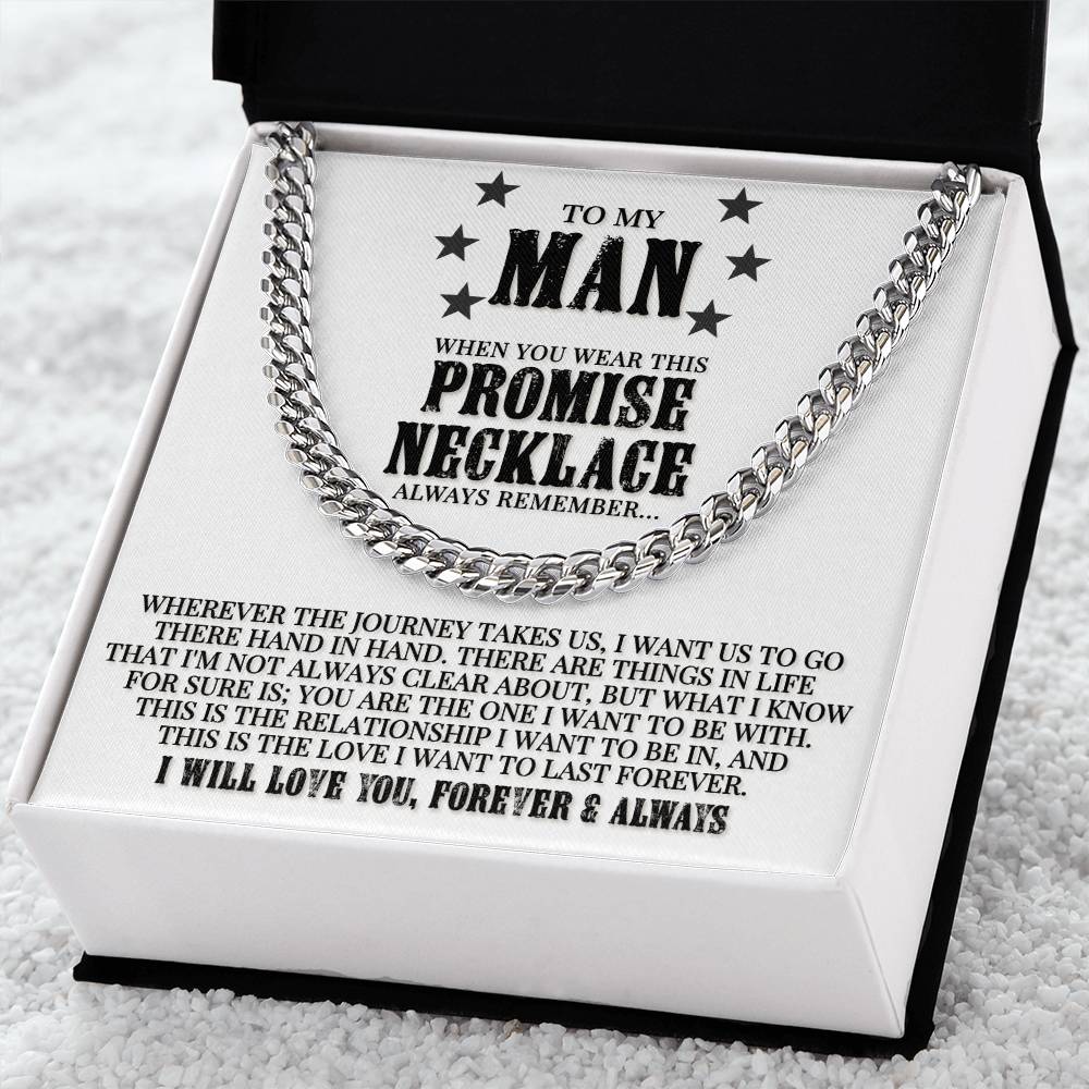 Promise Necklace - Cuban Link Chain Necklace