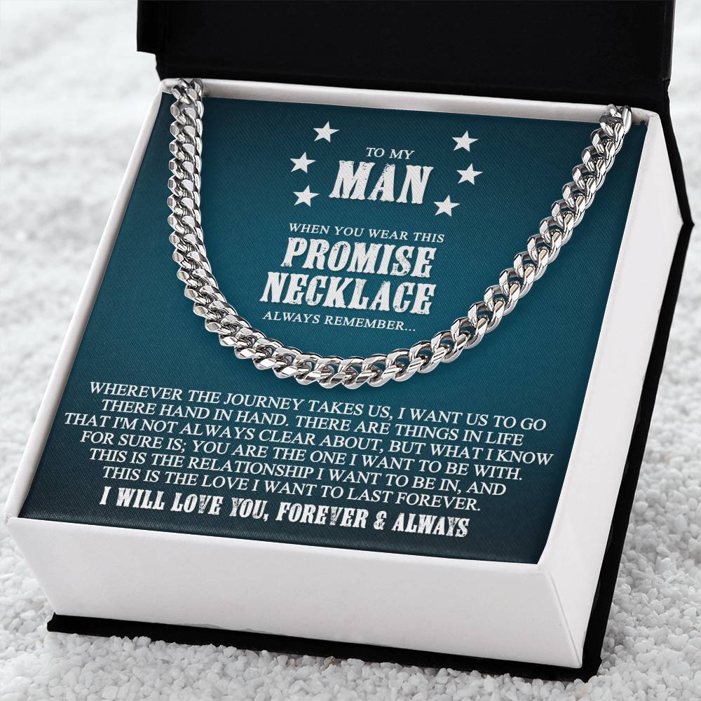 My Man - This Is The Love I Want Cuban Link Chain