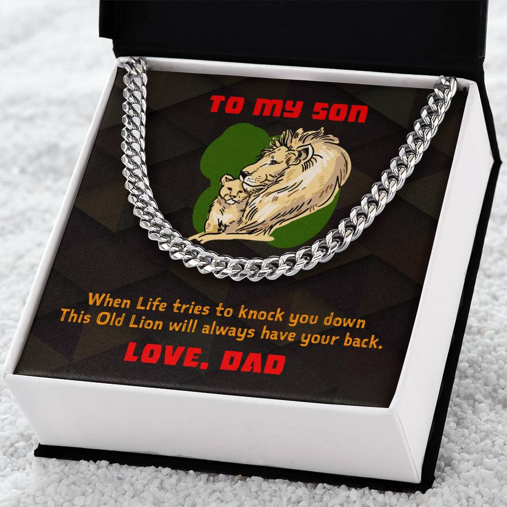 To My Son - Cuban Link Chain